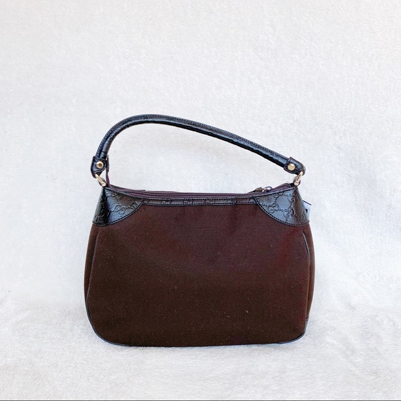 NWT Authentic Gucci GG Woven Denim Shoulder Bag - Picture 3 of 10